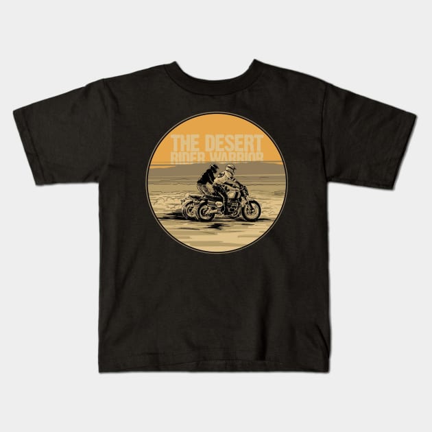 Beach Rider Kids T-Shirt by RIDER_WARRIOR